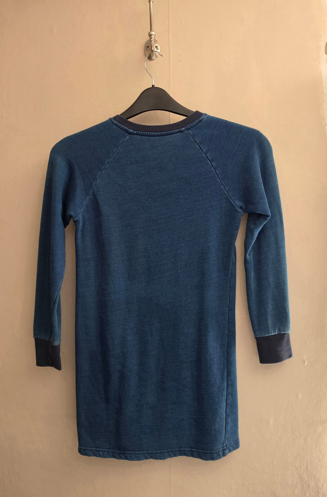 Lily & Dan Girls Blue "Be Kind to the World" Sweatshirt Dress Age 9-10 Years