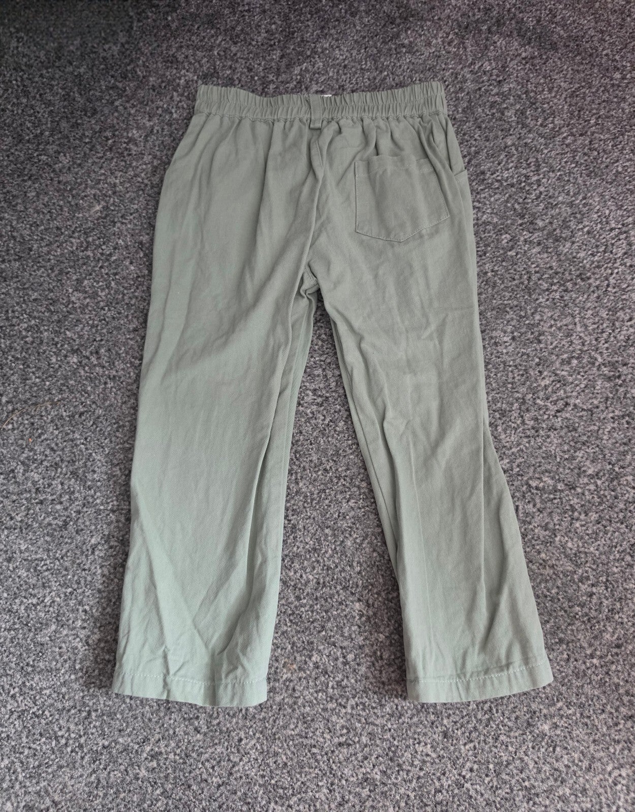 Girls Light Green Slim Leg Chino Trousers Age 4 Years