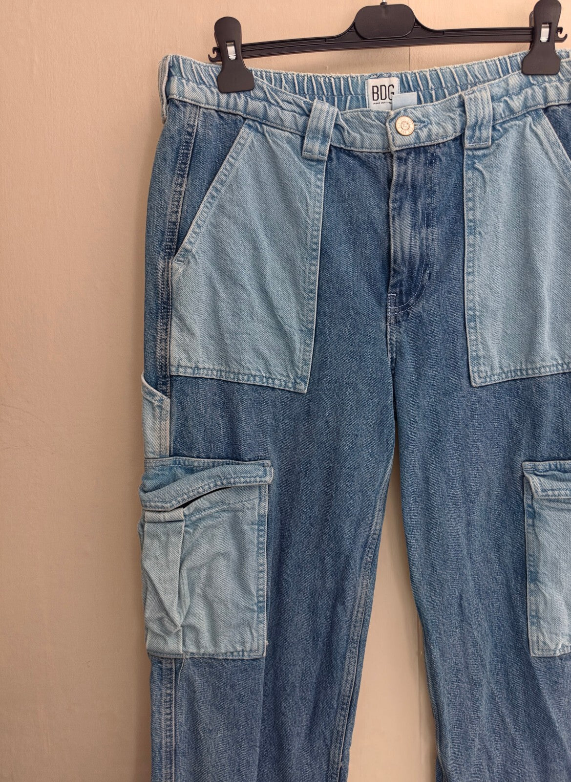 BDG Urban Outfitters Patchwork Cargo Skate Jeans W32 L32 (Size 14)