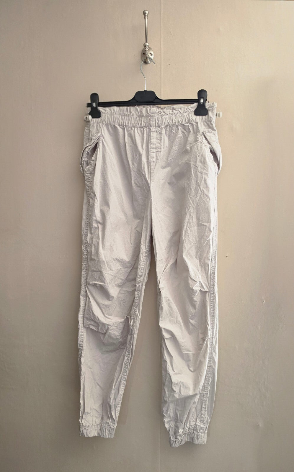 Primark Girls Cream Beige Lightweight Cotton Cargo Trousers Age 13-14 Years