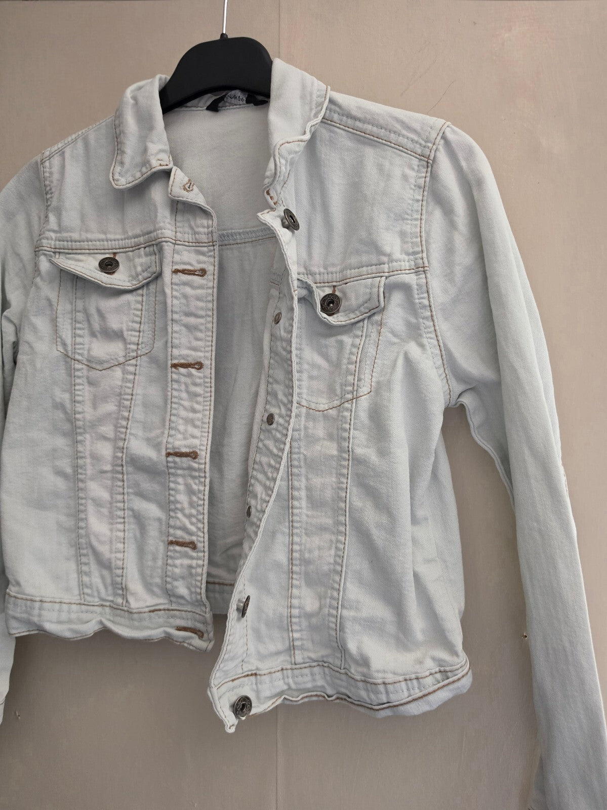 George Girls' White Denim Jacket Age 9-10 Years