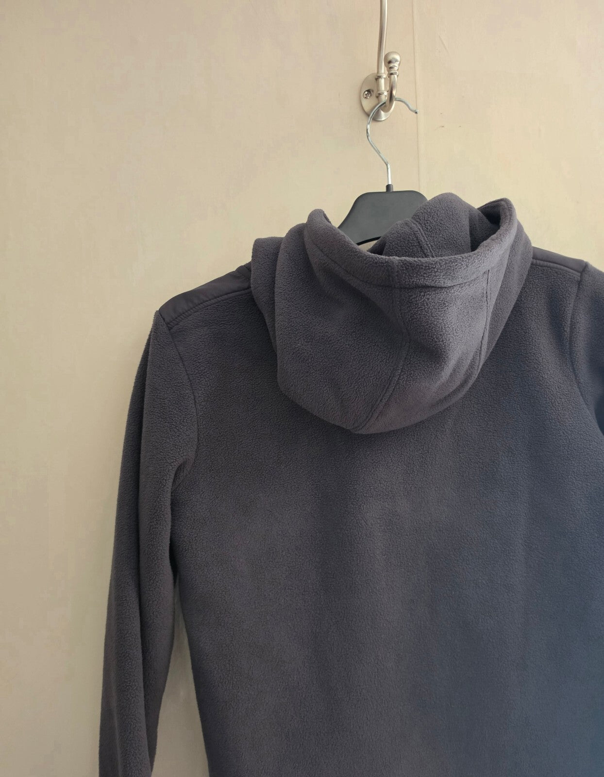 Tu Boys Grey 1/4 Zip Hooded Fleece Pullover Jumper Age 12 Years