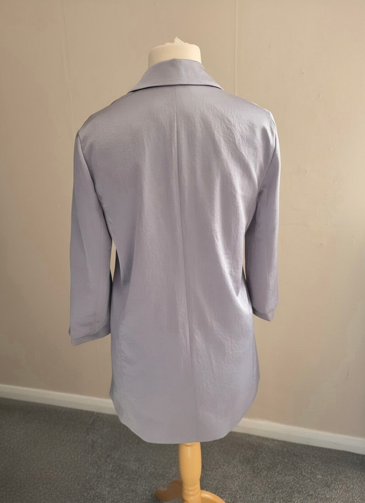 Next Tailoring Metallic Grey Blazer - Size 8
