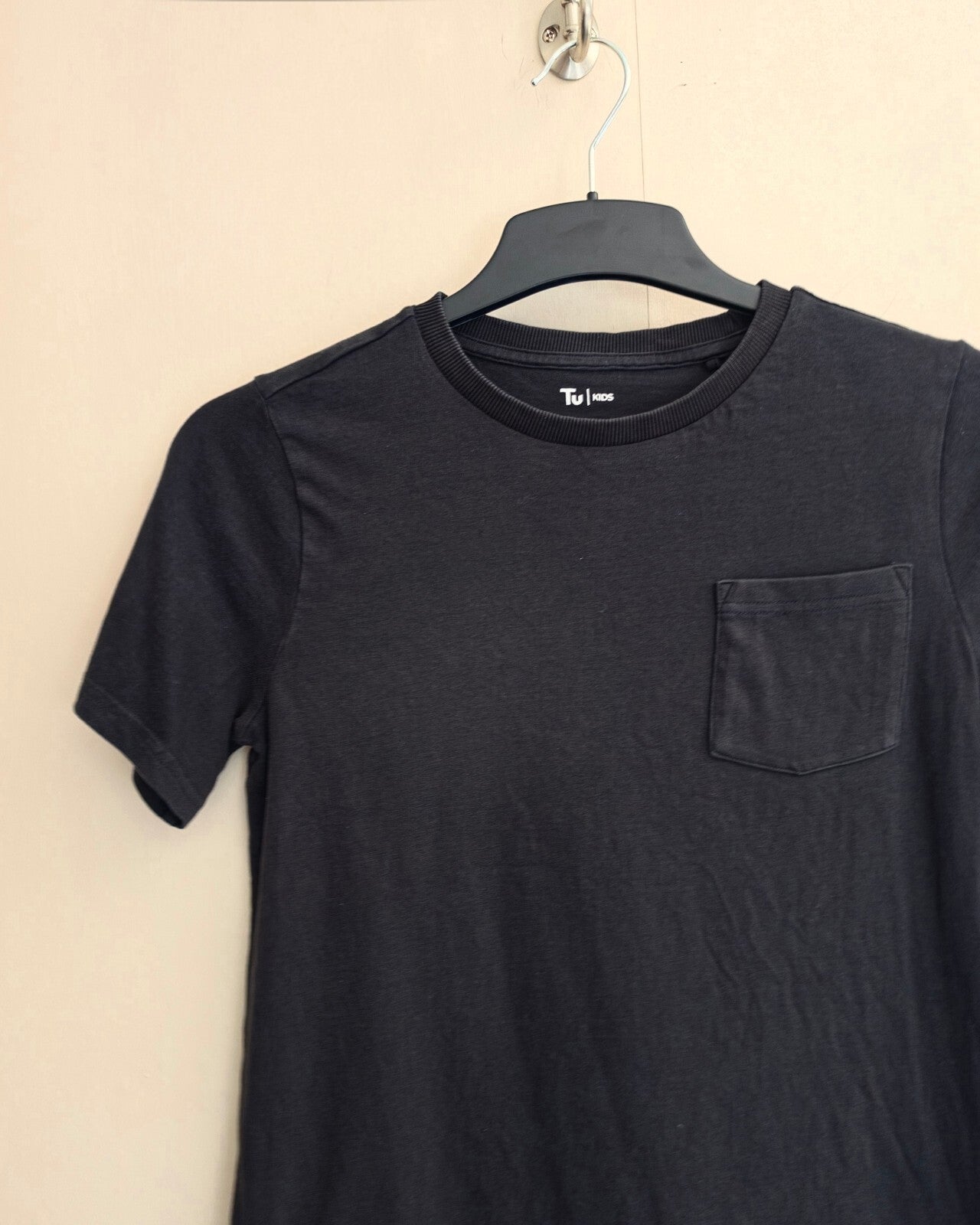 Tu Kids Black Short Sleeve Pocket T-Shirt Age 14 Years