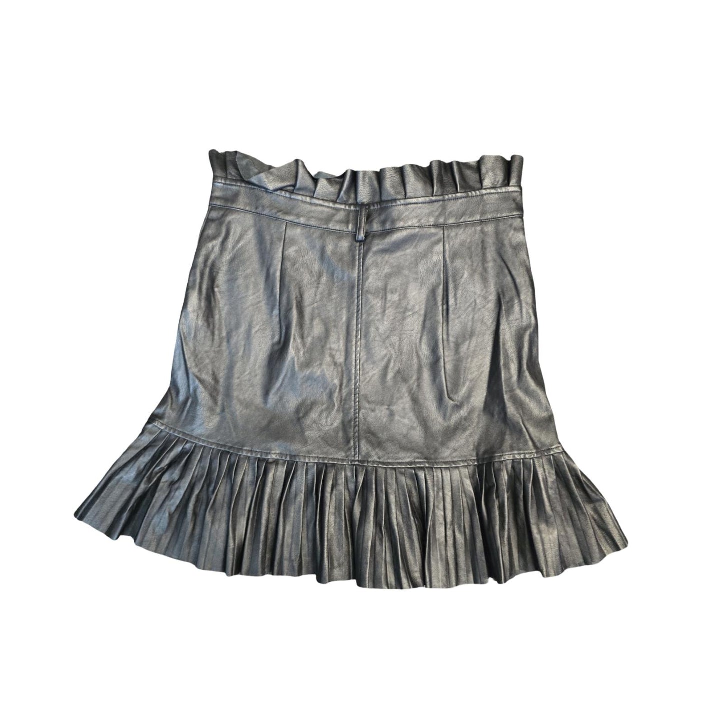 Black Faux Leather Skirt Size 12 Eveningwear New Look