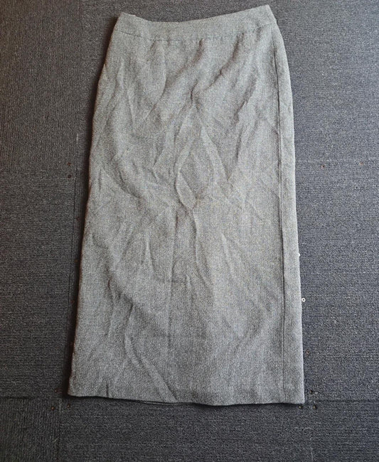 Next A-Line Midi Skirt Grey Size 12 Work Office Y2K