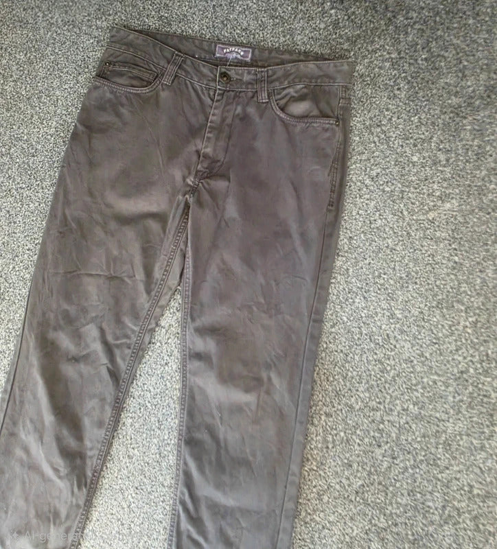 FatFace Men's Grey Slim Fit Jeans W32 Regular 100% Cotton