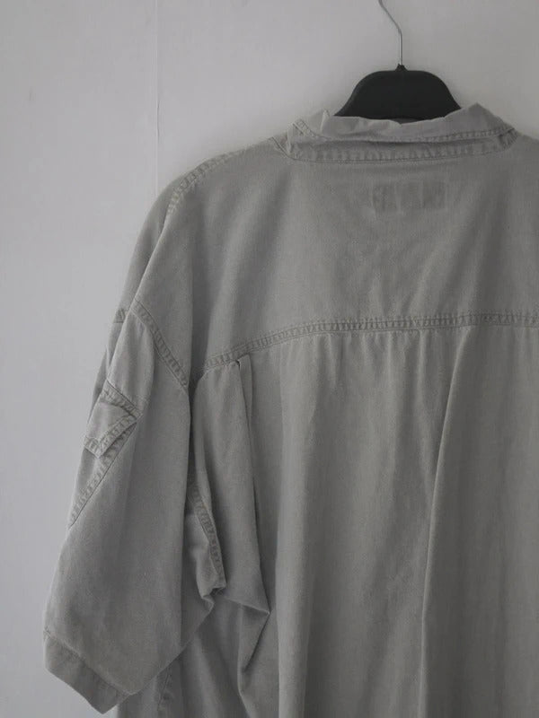Sugarloaf Men's Beige Utility Short Sleeve Shirt Size XL
