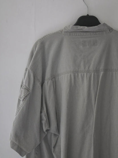 Sugarloaf Men's Beige Utility Short Sleeve Shirt Size XL