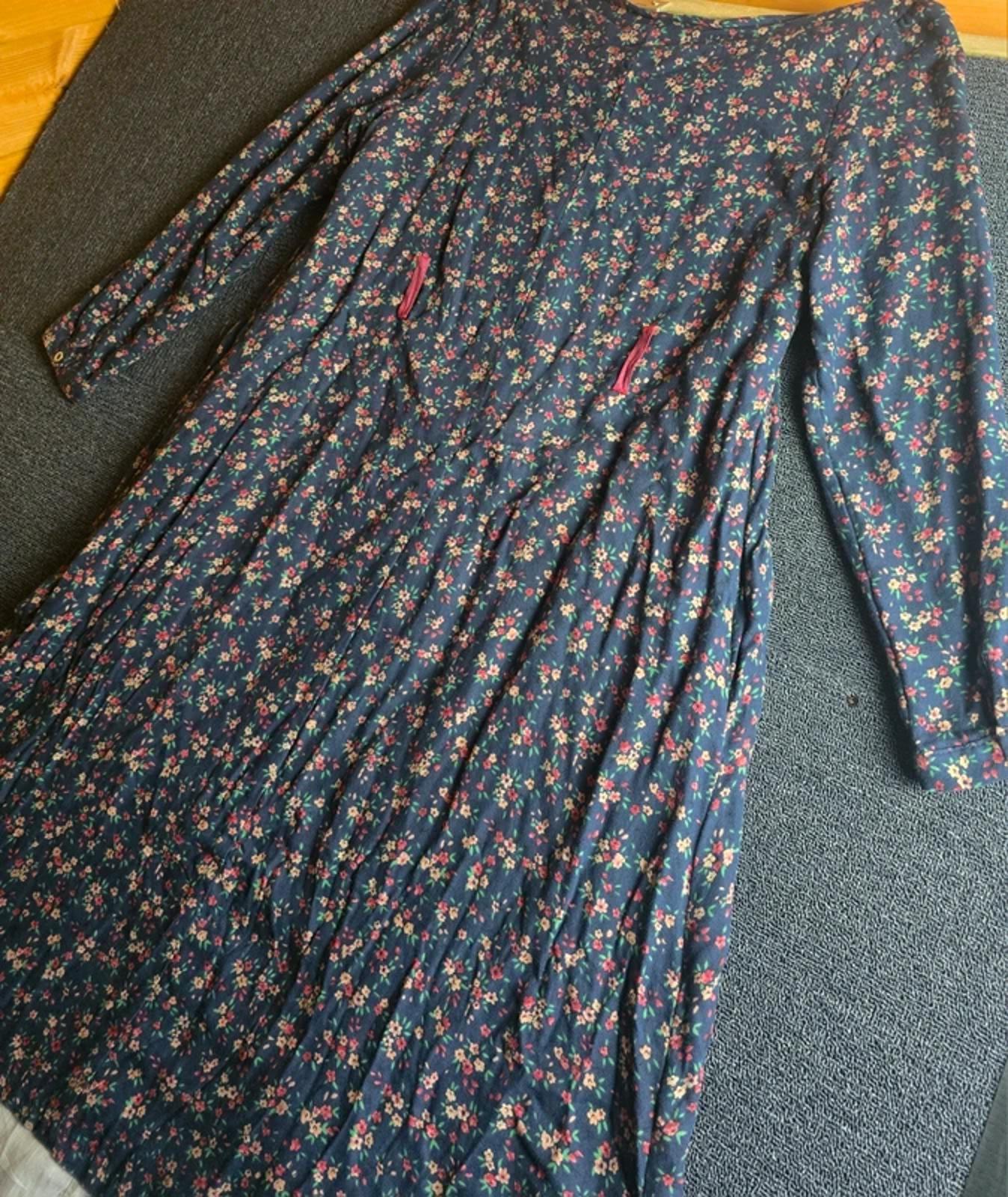 Gracila Maxi Dress Navy Floral M Size 12/14  Oversized Casual Boho Layered