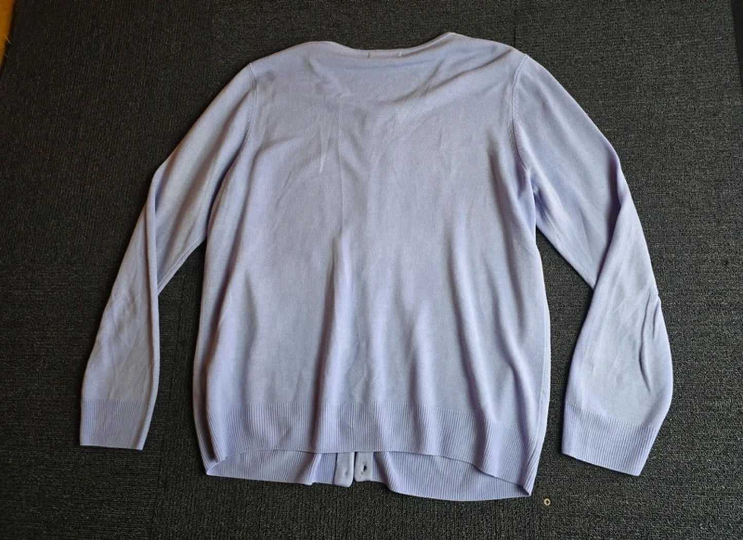 Marks & Spencer Lilac Cardigan Size 16 Classic Button Up Lightweight Knit