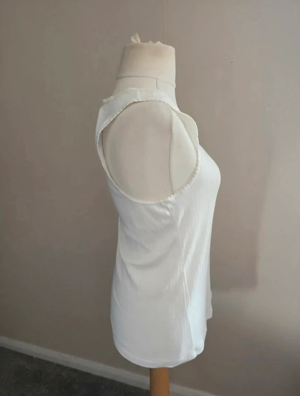 Primark White Thermolayer Thermal Sleeveless Vest Top L Size 14-16
