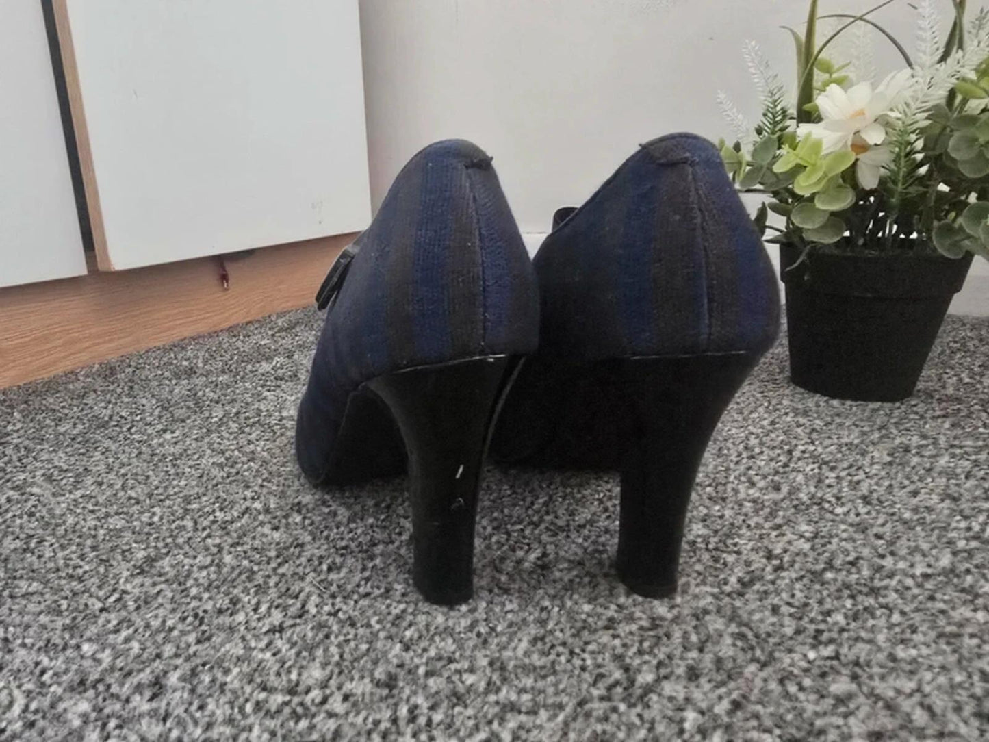 Limited Collection Peep-Toe Mary Jane Heels Size UK 5