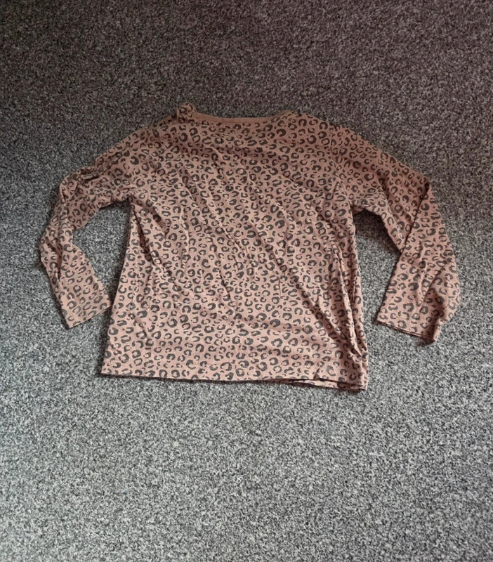 Evie Angel Girls Animal Print Long-Sleeved Top 2-3years