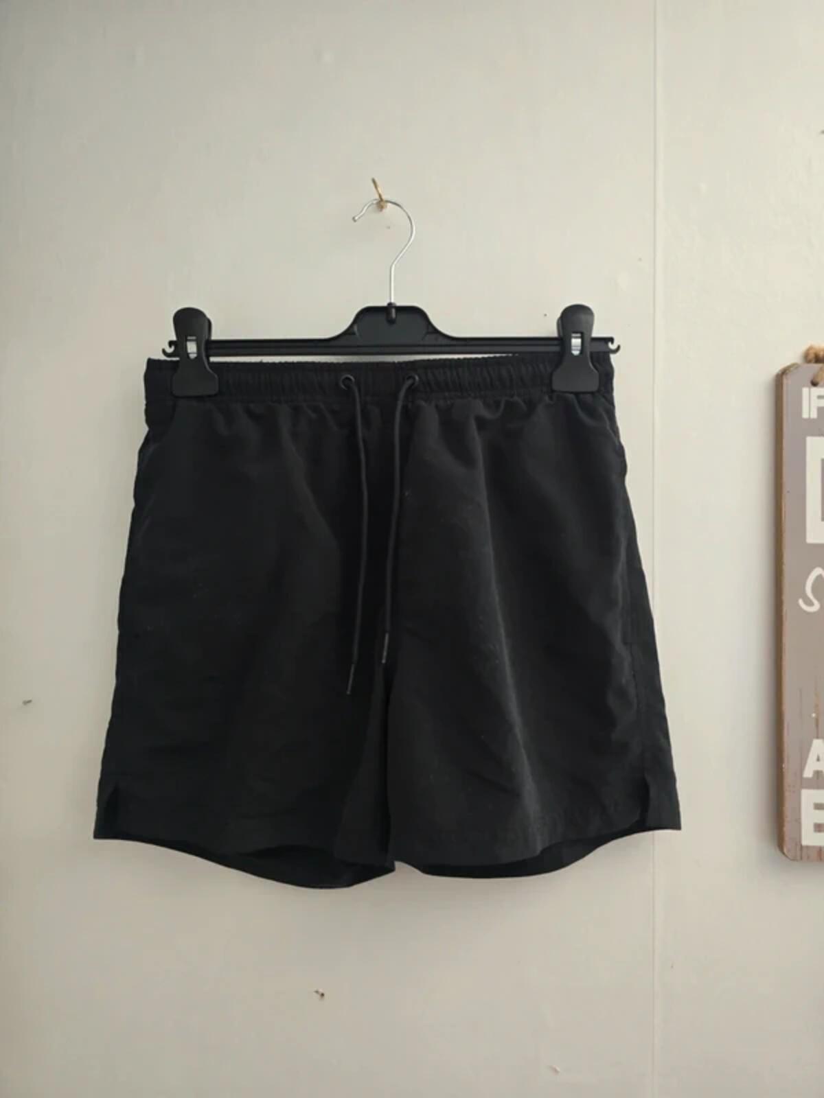 Men's Classic Black Swimming Trunks Size Extra Small (XS) / Teen Boys