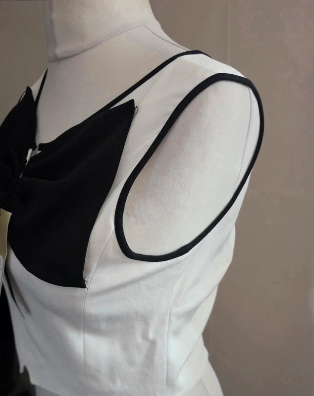 Coast 'Adrian' Mono Bow Crop Top Size 12 NWT