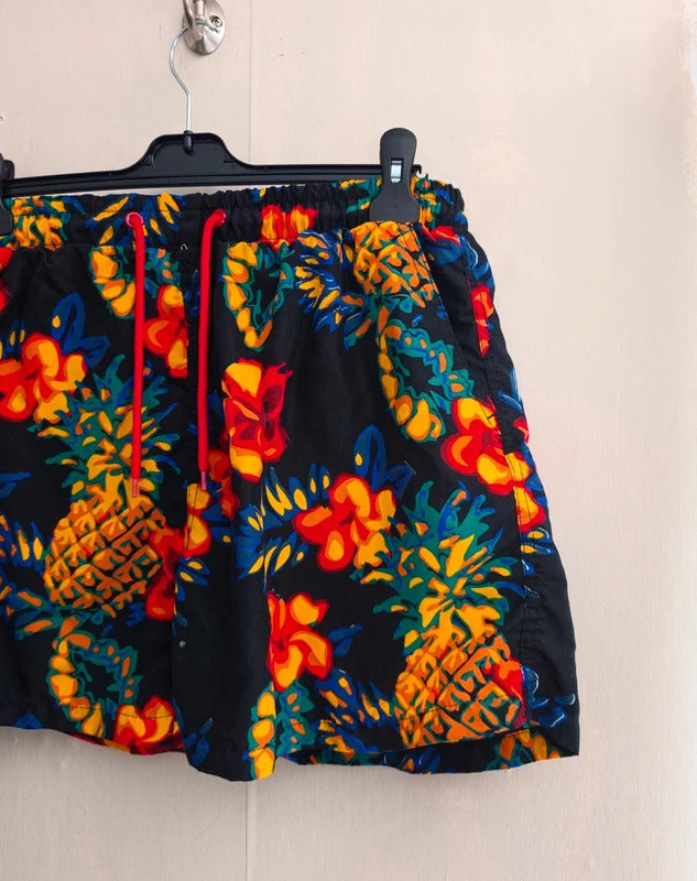 Primark Mens Multicoloured Tropical Floral Swimming Trunks Size Medium
