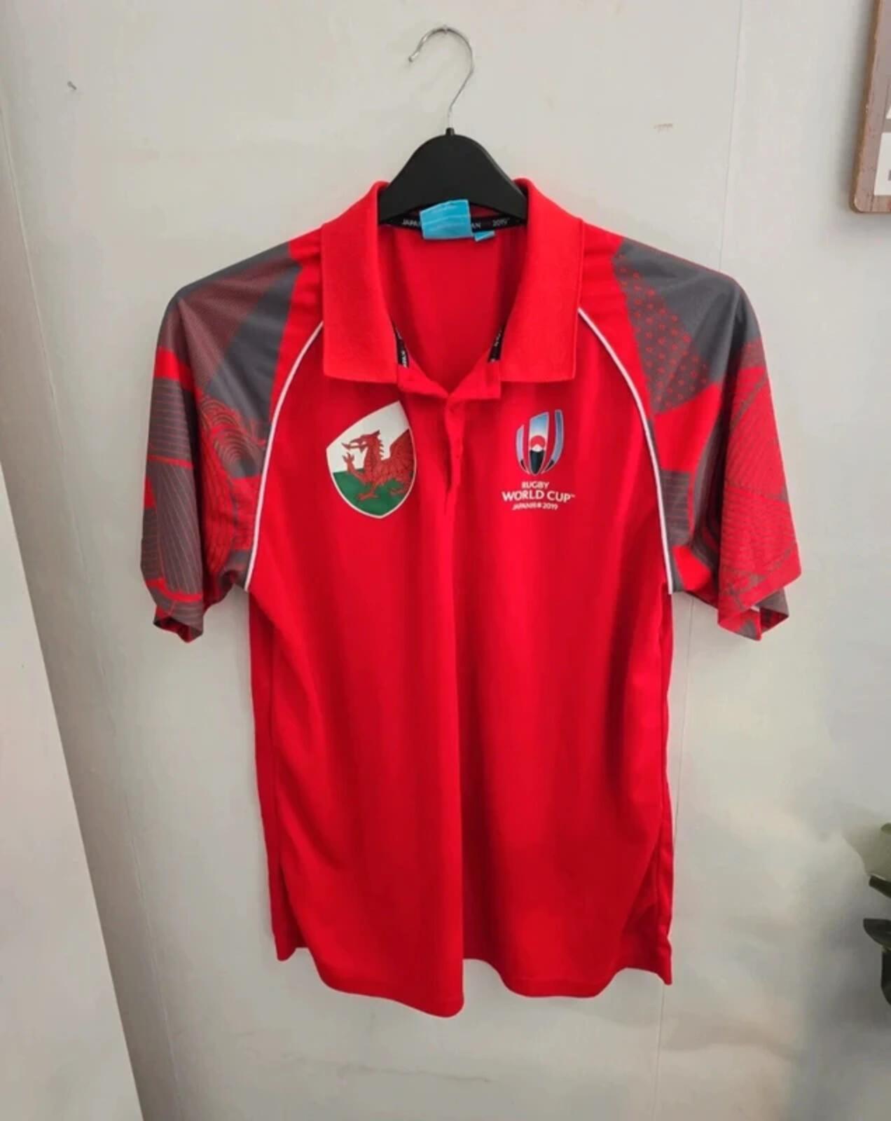 Official Wales Rugby World Cup Japan 2019 Polo Shirt Size XL