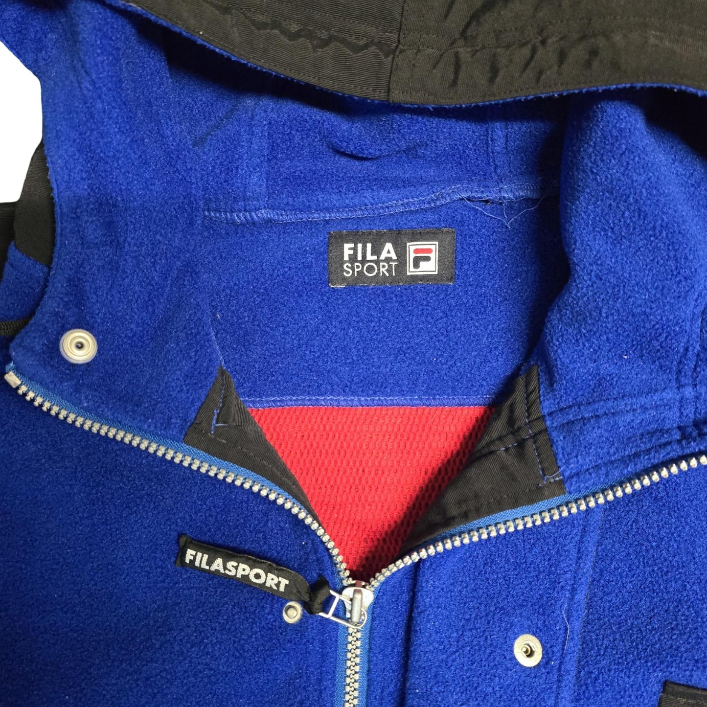 Fila Ice Tech Fleece Jacket Blue Size XL 90s Outdoor Sportswear