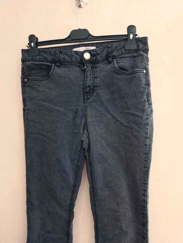 George Women's Black Straight-Leg Denim Jeans Size 12