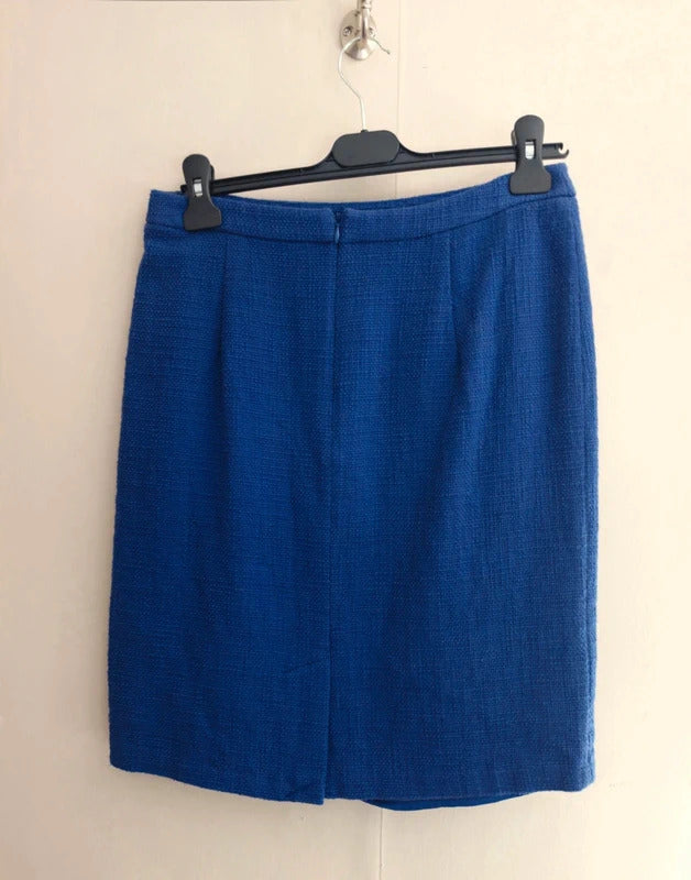 Seasalt Cornwall Bunker Skirt – Blue – UK Size 10 – 100% Cotton