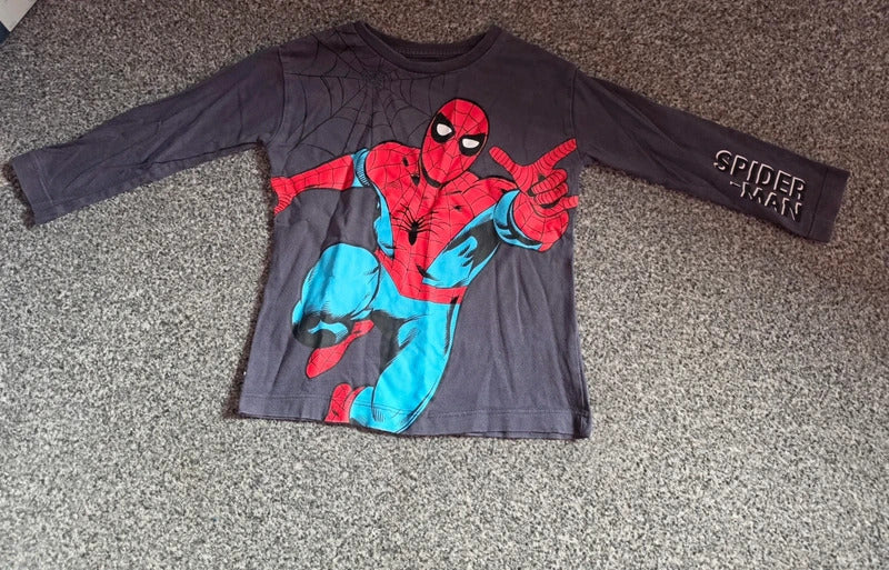 Nutmeg Boys Marvel Spider-Man Long-Sleeved Graphic Top 2-3years
