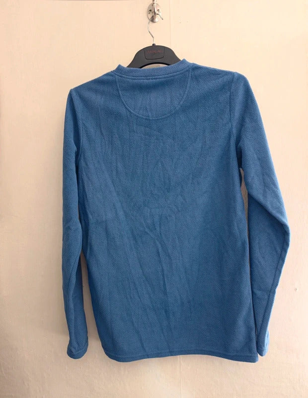 Peter Storm Men's Blue Long-Sleeved Fleece Jumper Size XS