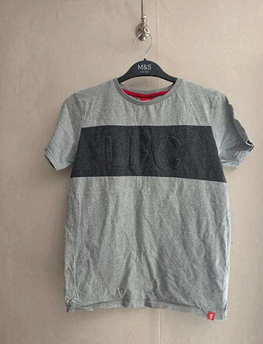 Liverpool FC Boys Grey Short Sleeved Football T-Shirt Age 11-12 Years