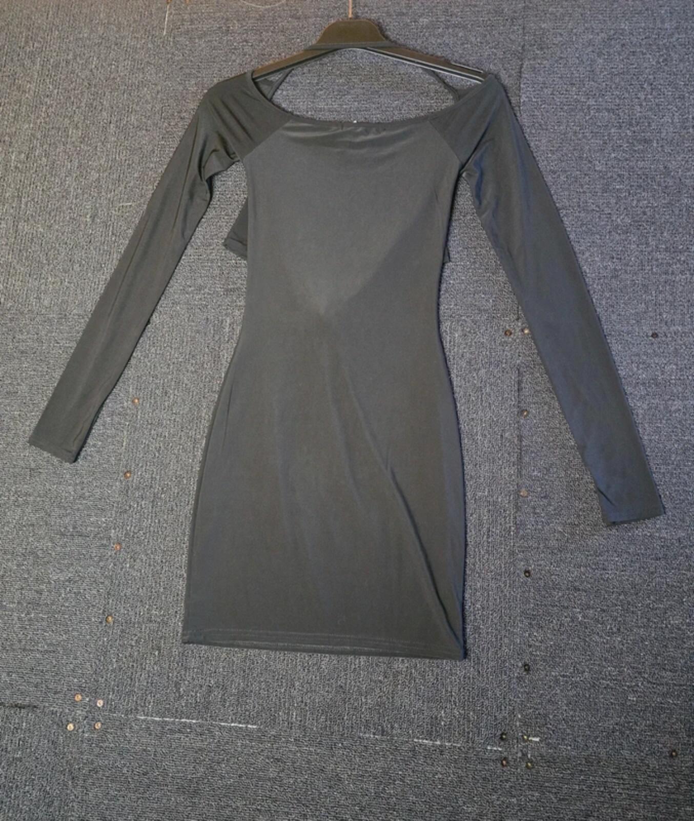 EGO black bodycon cut out mini dress size 6 NWT