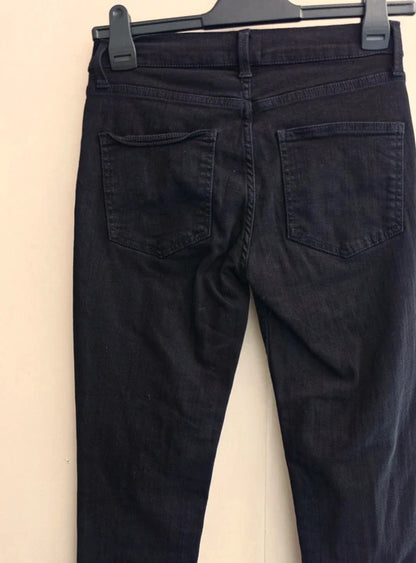 French Connection Black Rebound Skinny High Waisted Jeans Size 10