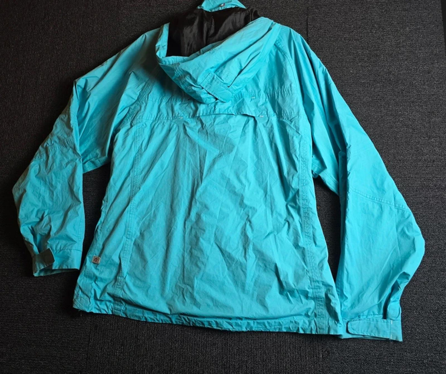 GI Outdoor Waterproof Jacket Light Blue Size 18 Detachable Hood
