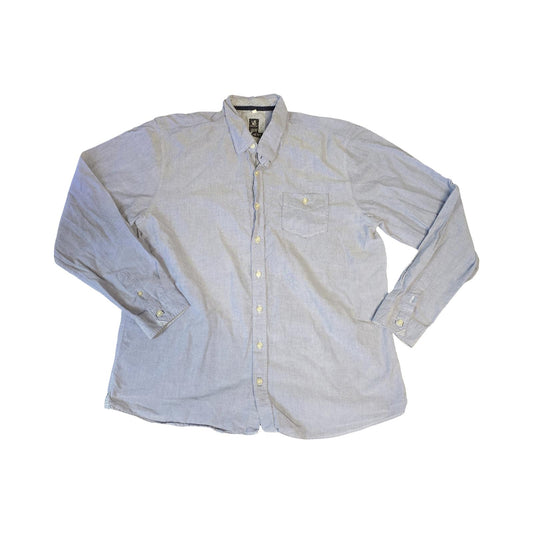 White Stuff Light Blue Shirt Men's Size 2XL Classic Fit Smart Causal