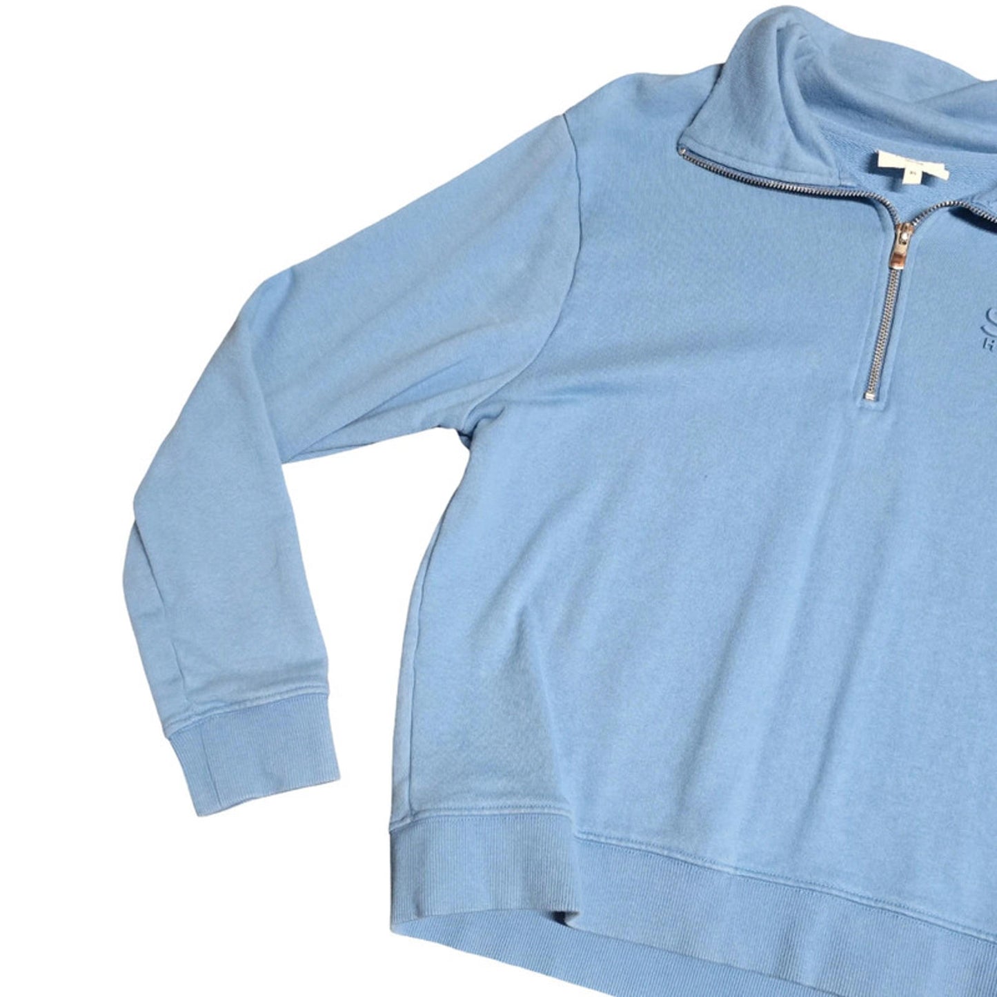 Seed Heritage Quarter Zip Jumper Blue XS UK Size 6/8 Casual Layering