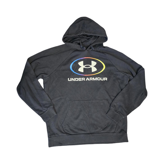 Under Armour Hoodie Black Men's Size L Loose Fit Causal