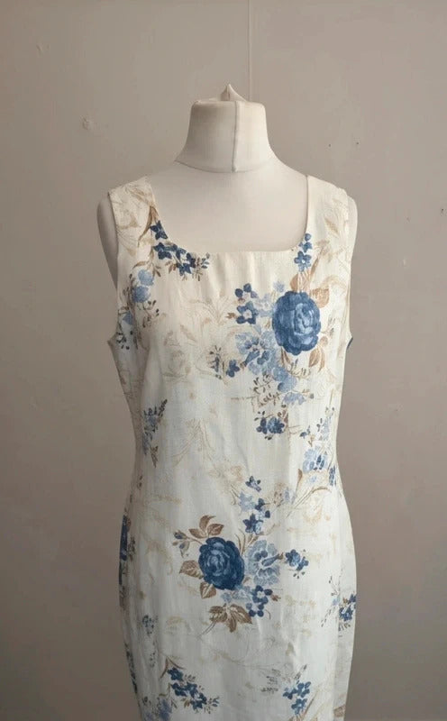 Bianco 100% Linen Occasion Dress & Blazer Set Size 14