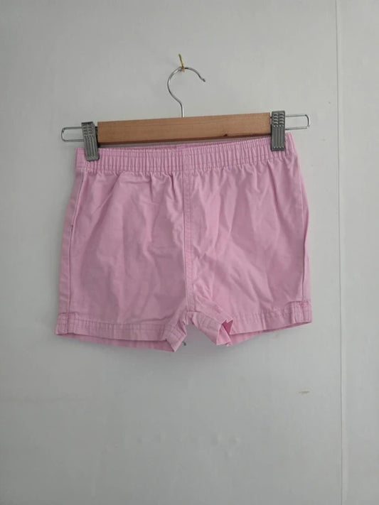 F&F Girls Pale Pink Cotton Shorts 2-3 Years