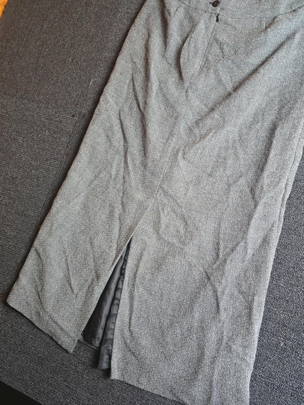 Next A-Line Midi Skirt Grey Size 12 Work Office Y2K