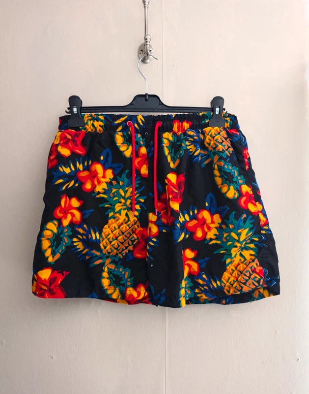 Primark Mens Multicoloured Tropical Floral Swimming Trunks Size Medium