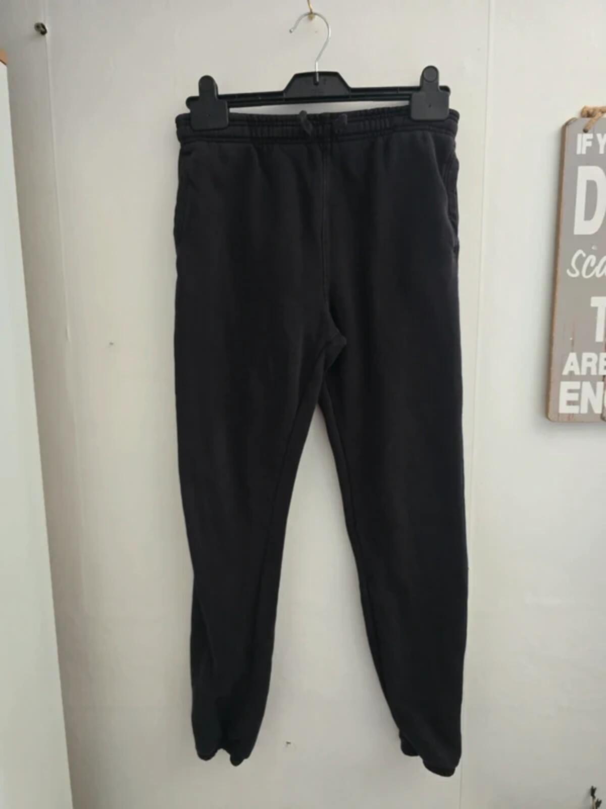 Boys Matalan Classic Black Jogging Bottoms Age 12 Years