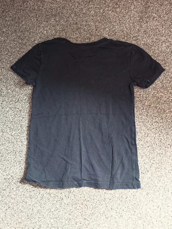 River Island Girls Black "Got It From My Papa" Slogan T-Shirt Age 4-5 Years