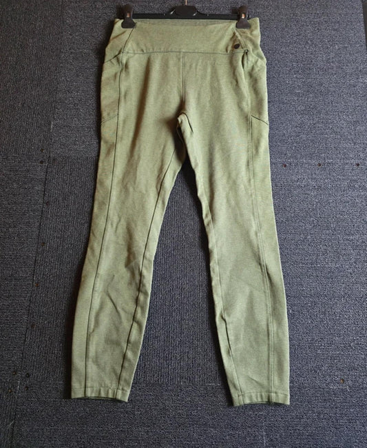 Next Elements Skinny Trousers Khaki Size 12L High Waist Stretch Casual