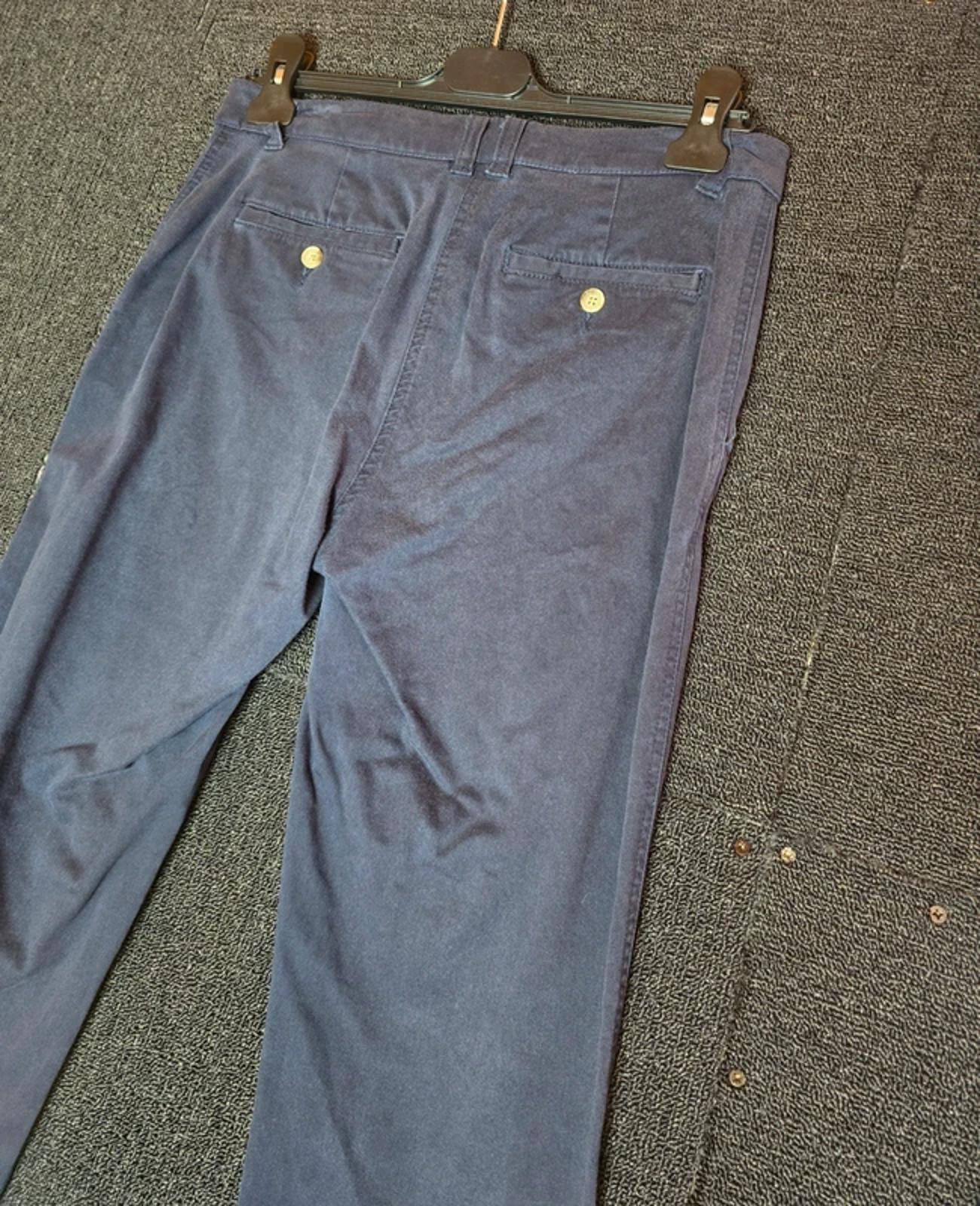 Joules navy ankle cropped chino trousers pockets size 10