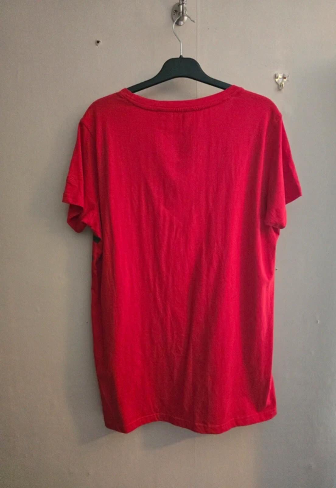 Regatta Red Cotton Nautical T-Shirt Size 18 Navy Stripe Rope Heart  Short Sleeve