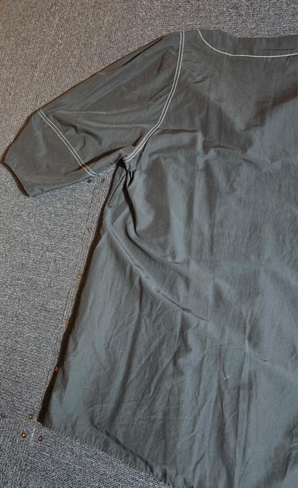 Zara Black Mini Shirt Dress With Contrast Buttons L Fits Size 12/14 Casual Smart