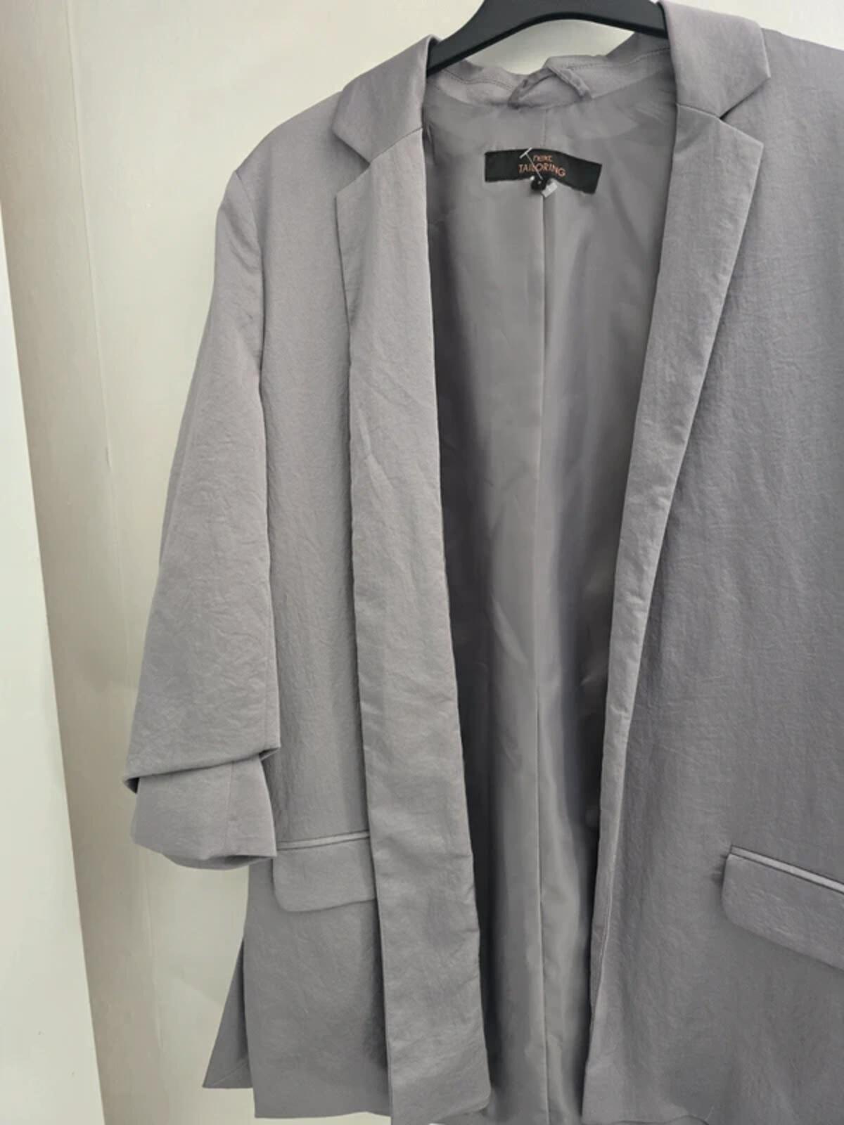 Next Tailoring Metallic Grey Blazer - Size 8