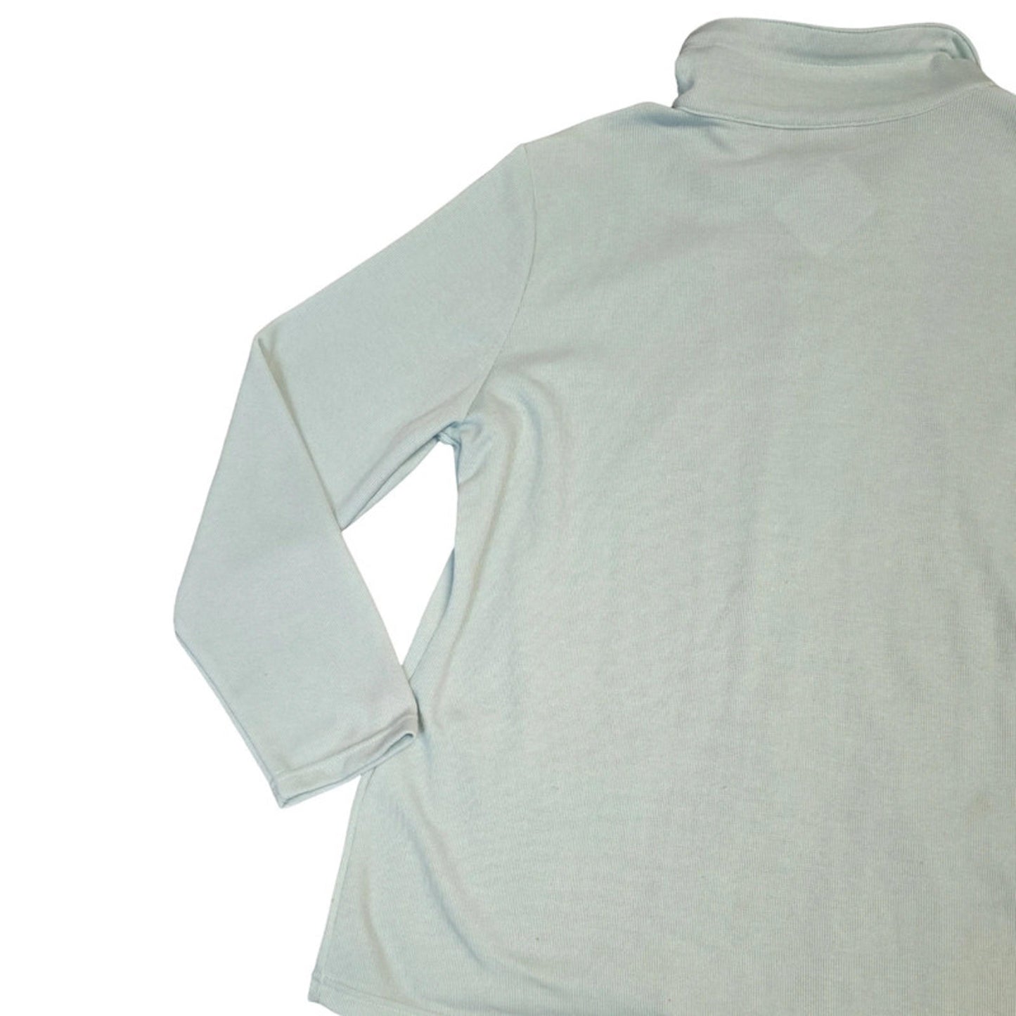 Damart Mint Green Zip Up Jacket Size 18/20 Funnel Neck Causal