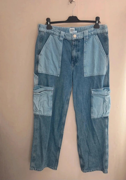 BDG Urban Outfitters Patchwork Cargo Skate Jeans W32 L32 (Size 14)