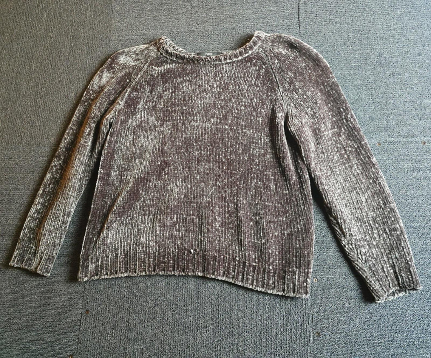 Grey Velvet Jumper S Size 8-10 Causal Next