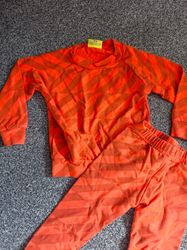 Pickle Baby Orange Geometric Print 2 Piece Top & Leggings Set – 6–12 Months