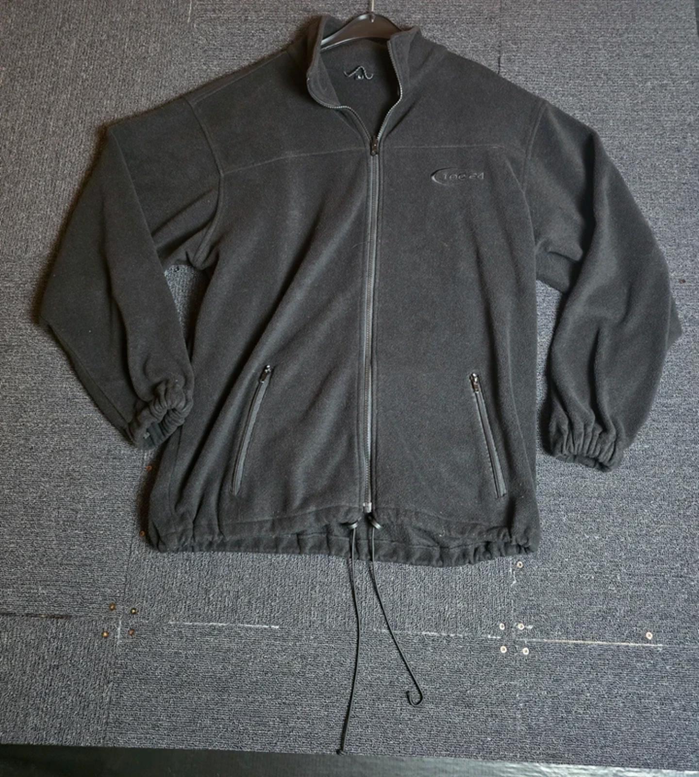 Tog24 Mens Black McKenzie Fleece Jacket Size L Full Zip Polyester